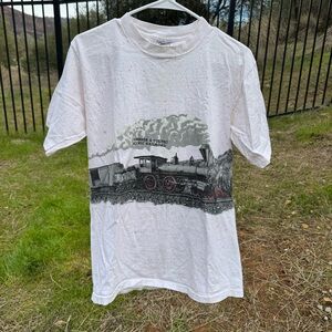 Vintage 1987 Double Sided Scenic Railroad T-Shirt Large
